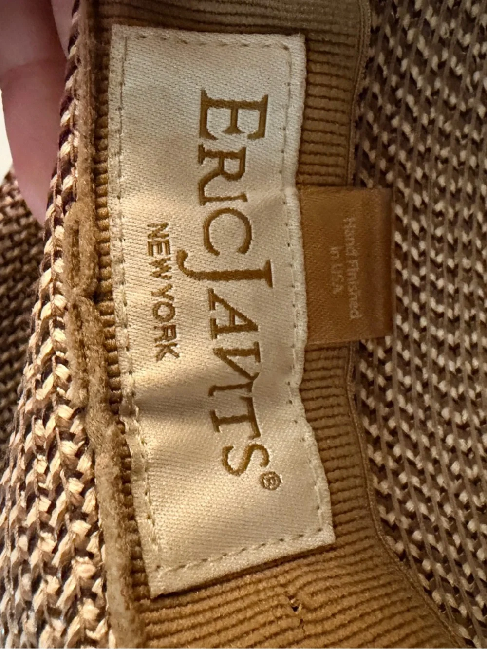 Eric Javits Women's Hampton Squishee Bark Color Full-Coverage Straw Hat GUC ๐ - Picture 6 of 12